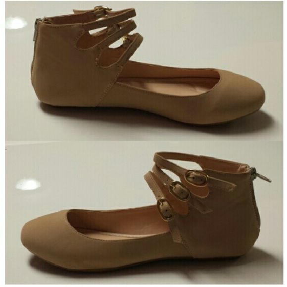 Nude Straped Flats - Picture 4 of 4